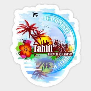 Tahiti french Polynesia Sticker